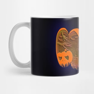 Spooky Halloween scene Mug